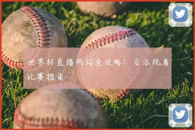 世界杯直播网站全攻略:合法观看比赛指南