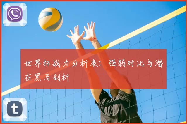 世界杯战力分析表:强弱对比与潜在黑马剖析