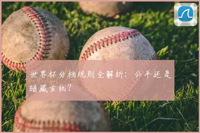 世界杯分档规则全解析：公平还是暗藏玄机？